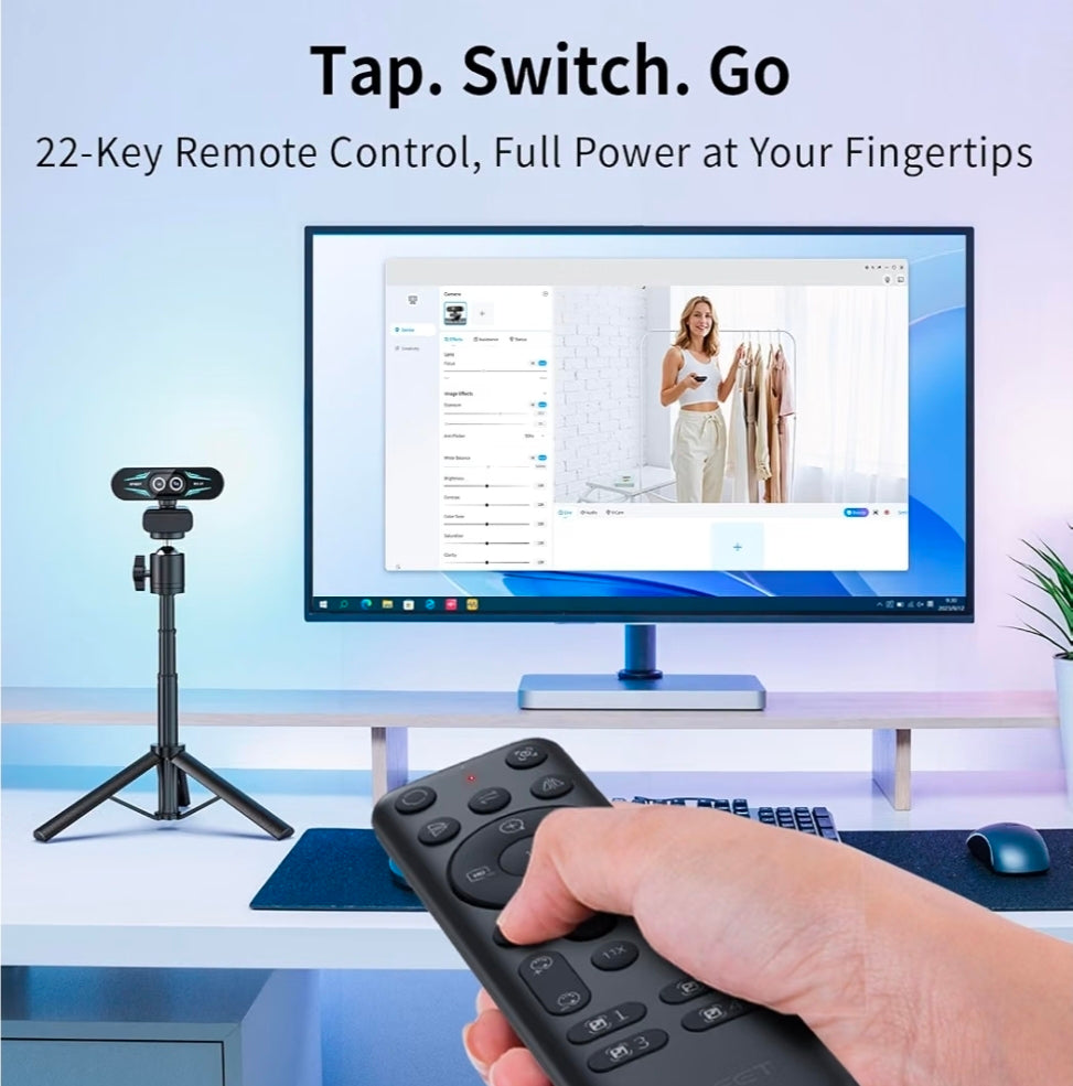 C60E Dual-Camera 4K Webcam for Streaming